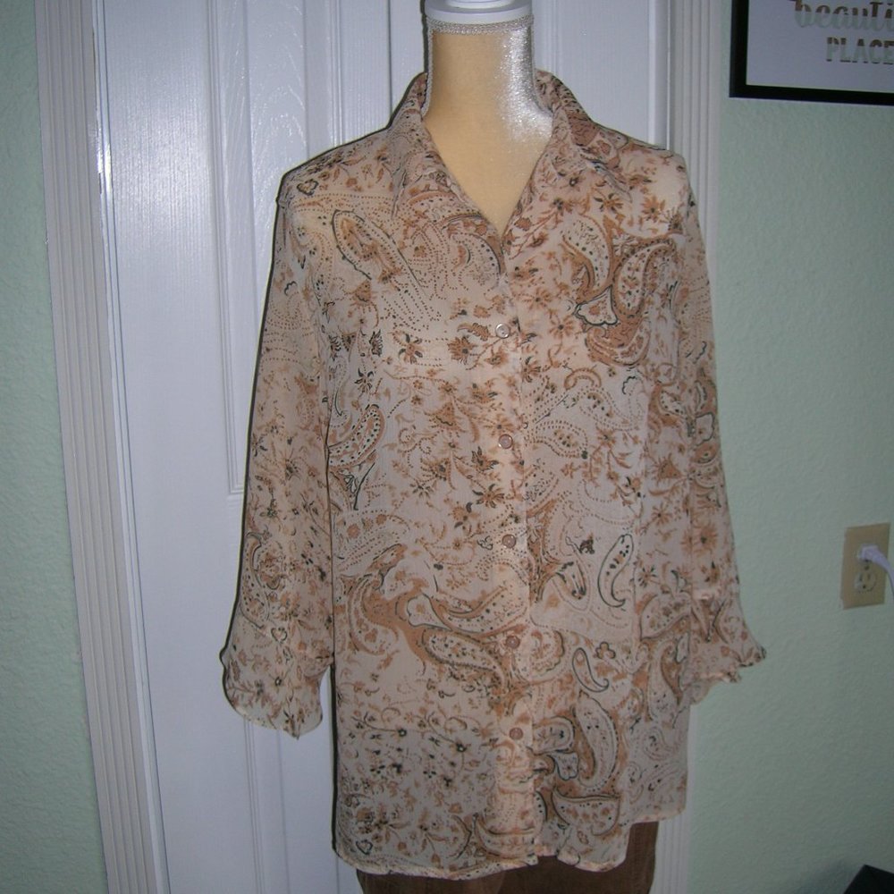 NOTATIONS Women's tunic blouse 1X